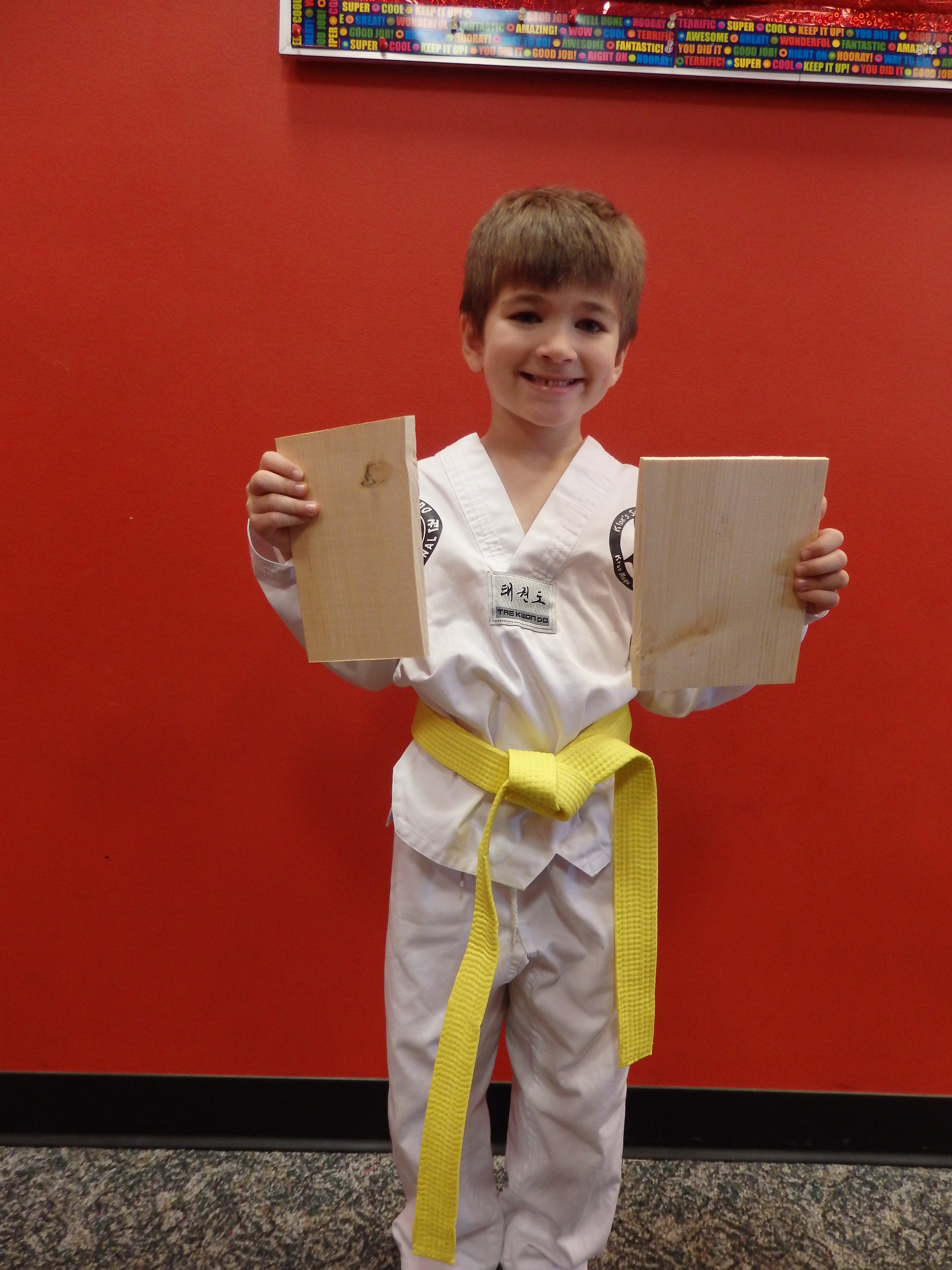 Quest Student Moves Up IN Tae Kwon Do